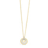 Absolute Gold Triple Ring Pendant Necklace, JP241GL