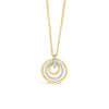 Absolute Gold Triple Ring Pendant Necklace, JP241GL