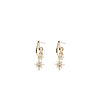 Absolute North Star Pendant Drop Earrings, Gold