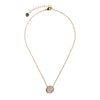 Absolute Pave Disc Pendant Necklace, Gold