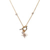 Absolute North Star Pendant Necklace, Gold