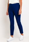 Natalia Collection High Waist Slim Leg Trouser, Midnight Cobalt