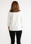 Anonymous Roll Neck Cropped Sleeve Sweater, Ivory