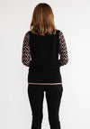 Anonymous Geometric Print Jumper, Black and Brown