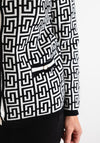 Anonymous Geometric Button Cardigan, Black