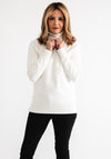 Anonymous Textured Knit Roll Neck Jumper, Ivory