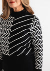 Anonymous Geometric Print Jumper, Black and White