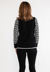 Anonymous Geometric Print Jumper, Black and White