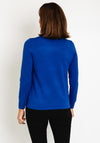 Natalia Collection Round Neck Sweater, Cobalt Blue