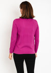 Natalia Collection Round Neck Sweater, Magenta