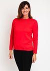 Natalia Collection Round Neck Sweater, Red