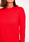 Natalia Collection Round Neck Sweater, Red