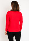 Natalia Collection Round Neck Sweater, Red