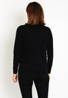 Natalia Collection Roll Neck Knit Sweater, Black