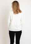 Natalia Collection Roll Neck Knit Sweater, Cream