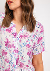 Natalia Collection Lightweight Floral Blouse, Pink