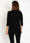 Natalia Collection Star Embellished Sweater, Black