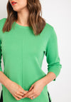 Natalia Collection Button Detail Sweater, Green