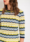 Natalia Collection Zig Zag Sweater, Yellow