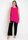 Aprico Curve Kearney Polka Dot Top, Pink