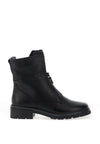 Ara Leather Zip Front Boots, Black