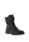 Ara Leather Zip Front Boots, Black