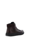 Ara Leather Side Zip High Top Trainers, Amarone