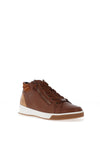 Ara Suede Patent Trim Hi Top Trainers, Nuts & Whisky