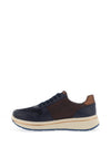 Ara Zip Detail Platform Trainers, Navy and Bronze