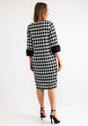 Avalon Nina Houndstooth Pencil Dress, Black and White