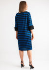 Avalon Nina Houndstooth Pencil Dress, Royal Blue