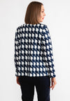 Avalon Houndstooth Top and Jacket, Navy