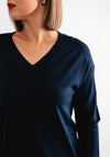 b.young Morla V Neck Sweater, Navy