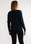 b.young Morla V Neck Sweater, Navy