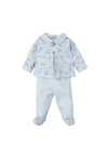 Babidu Baby Boy Balloon Print Two Piece Set, Blue