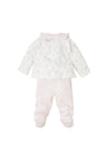 Babidu Baby Girl Goose Print Two Piece Set, Pink