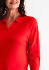 Barbara Lebek V Neck Knit Sweater, Red