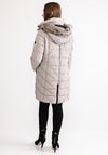 Barbara Lebek Faux Fur Hooded Padded Coat, Beige