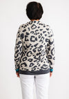 Barbara Lebek Leopard Print Jumper, Grey