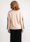 Barbara Lebek Contrast Zip Jersey Jacket, Beige