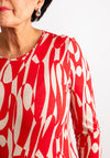 Barbara Lebek Patterned Top, Red Multi