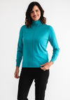 Barbara Lebek Polo Neck Sweater, Turquoise