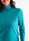 Barbara Lebek Polo Neck Sweater, Turquoise