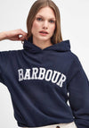 Barbour Womens Northumberland Hoodie, Navy