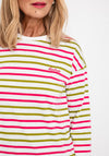 Barbour Womens Sapphire Striped Top, White Multi