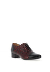 Bioeco by Arka Croc Print Brogues, Red