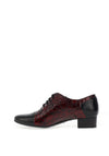 Bioeco by Arka Croc Print Brogues, Red