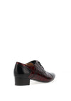 Bioeco by Arka Croc Print Brogues, Red