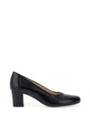 Bioeco by Arka Scalloped Edge Block Heel Shoes, Navy