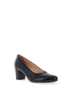 Bioeco by Arka Scalloped Edge Block Heel Shoes, Navy